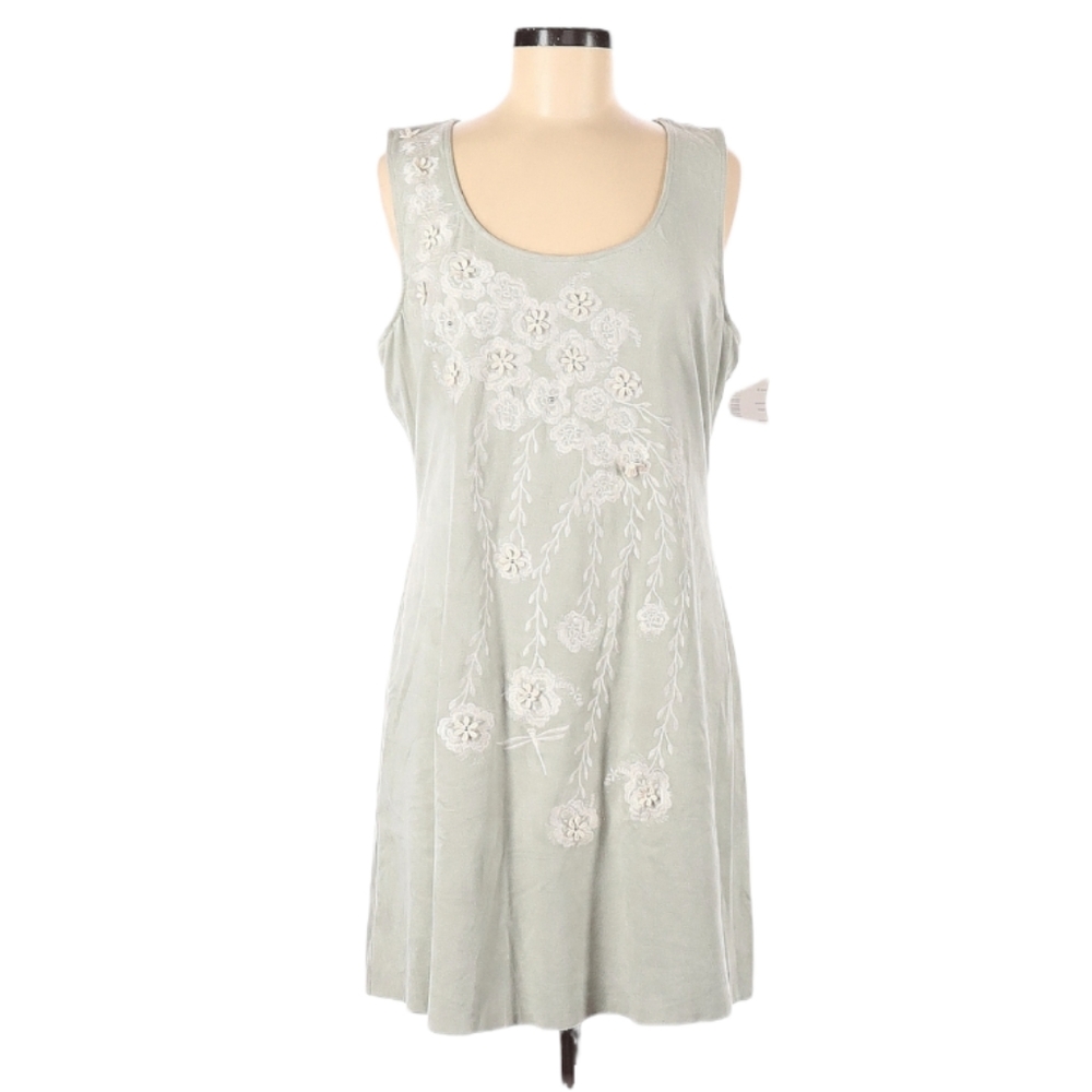 Anthropologie Liberty Garden Embroidered Dress